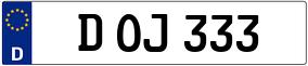 Trailer License Plate
